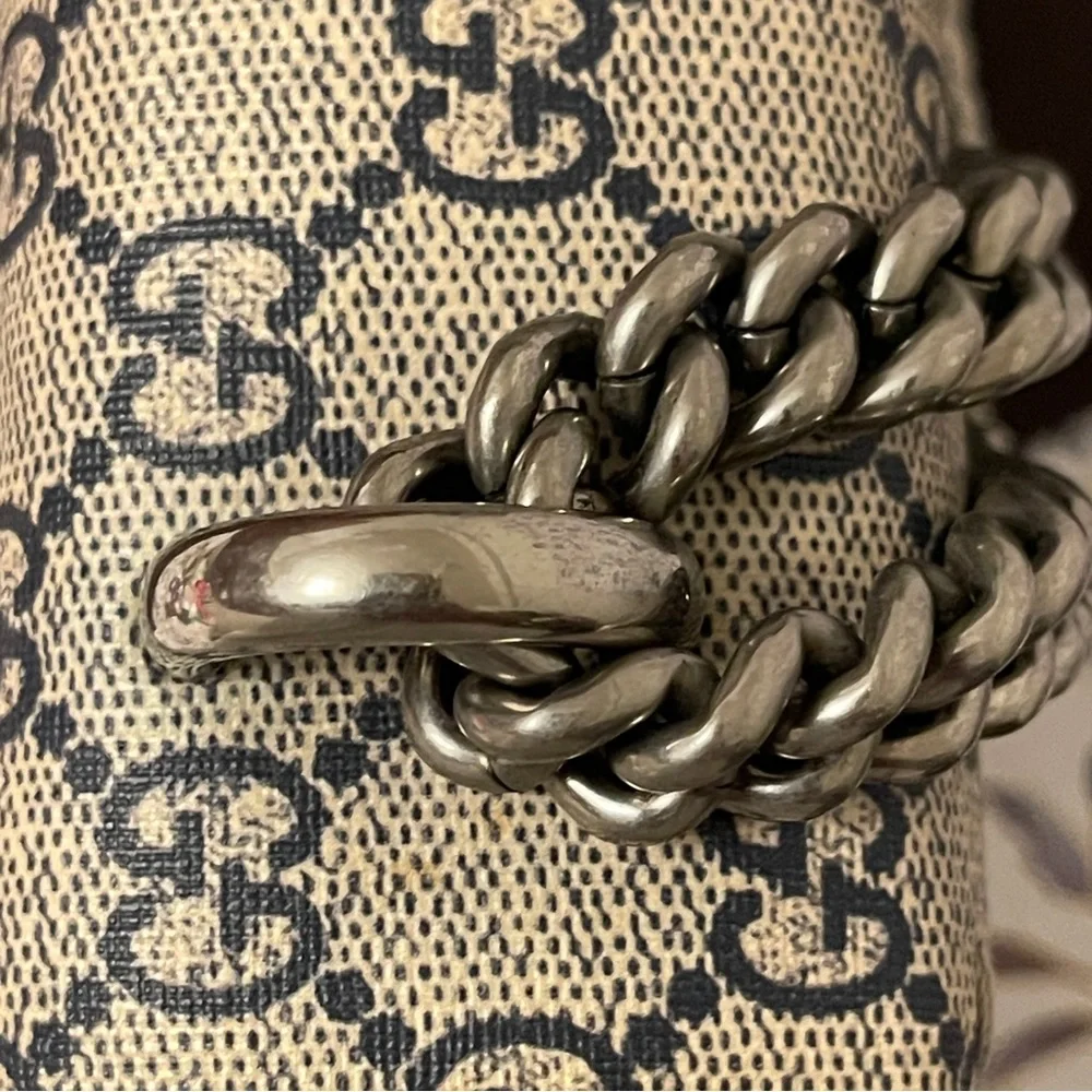 Gucci Dionysus GG Supreme Blooms Shoulder Bag Suede Interior Authentic - Picture 6 of 15